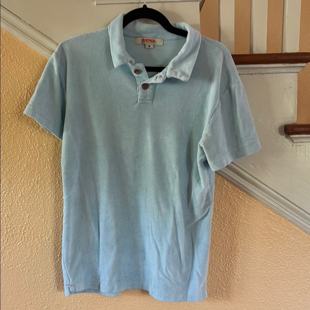 Birdwell Blue Polo Shirt Soft Cotton Casual
